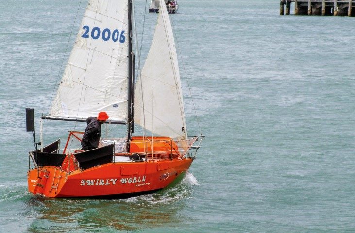 Photo -  Andrew Fagan aboard Swirly World 